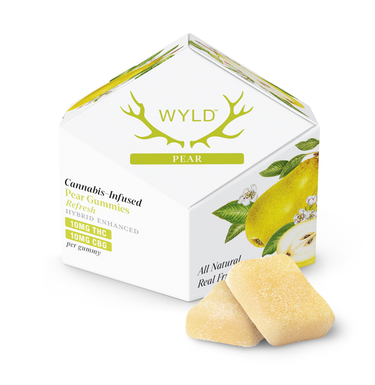 Wyld - Pear Gummies (H) (100mg CBG + 100mg THC)