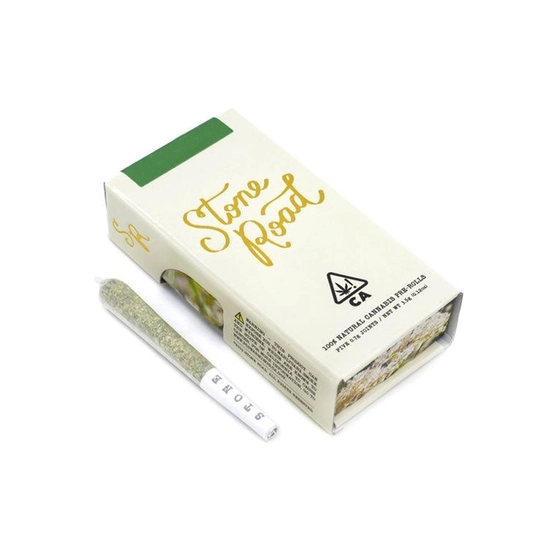 Stone Road - Banana Split (SH) Hash Infused Pre-Rolls (5 Pack - 1/8 oz) 
