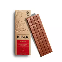 KIVA - Milk Chocolate Bar (100mg THC)