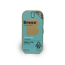 New Breez Royal Mint Spray Bottle 1000 mg THC