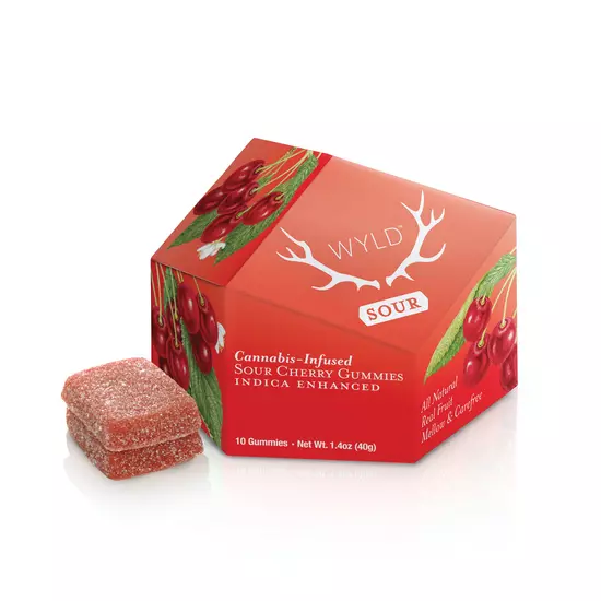 Wyld - Sour Cherry Gummies (I) (100mg THC)