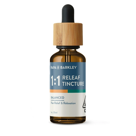 Papa & Barkley - 1:1 CBD:THC Tincture 30 mL Bottle with Dosing Dropper