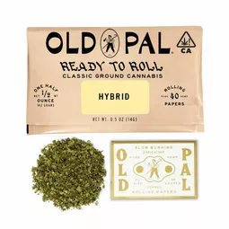 old pal hybrid half ounce ready to roll pre-ground flower for weed delivery in los angeles