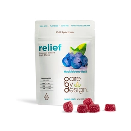 Care By Design - Relief Huckleberry Basil - Fruit Chews