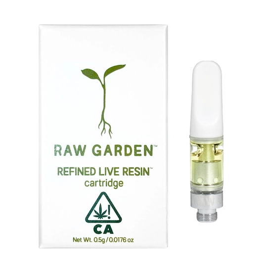 raw garden half gram cartridge