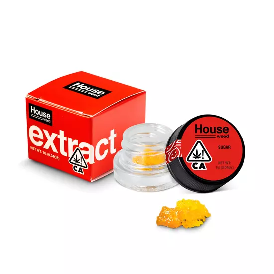 House Weed Extracts Sugar Open Box