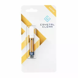 crystal clear 1g vape cartridge sativa