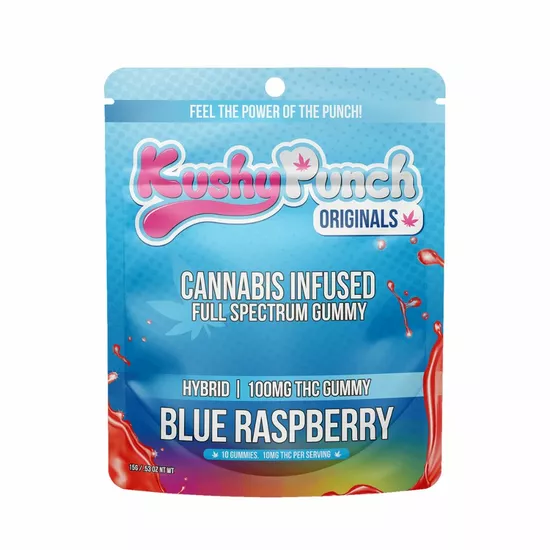 Kushy Punch Hybrid Blue Raspberry for weed delivery in los angeles