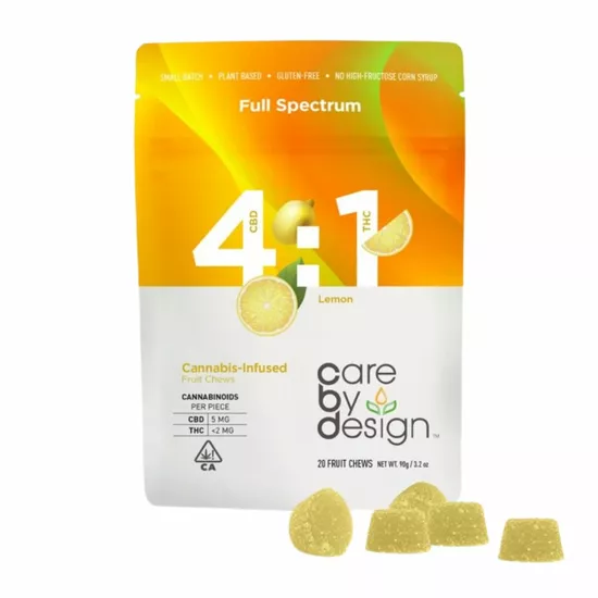 Care By Design - 4:1 - Lemon - Fruit Chews - Weed Delivery