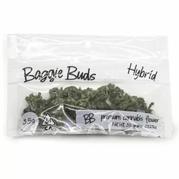 baggie buds hybrid flower eighth for weed delivery in los angeles