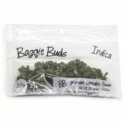 baggie buds indica flower eighth for weed delivery in los angeles