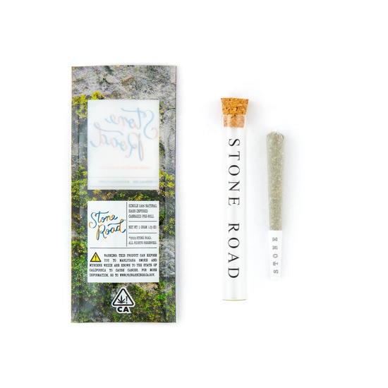 stone road single infused pre roll for weed delivery in los angeles