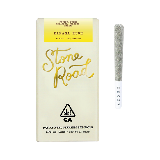 Stone Road - Banana Kush - Hash Infused Pre-Rolls - Weed Delivery in Los Angeles