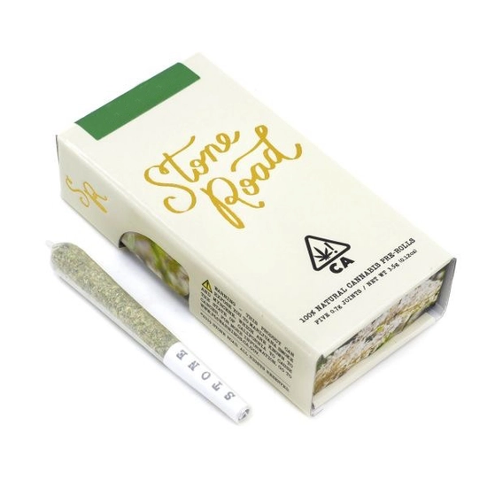Stone Road - Banana Kush - Hash Infused Pre-Rolls - Weed Delivery in Los Angeles