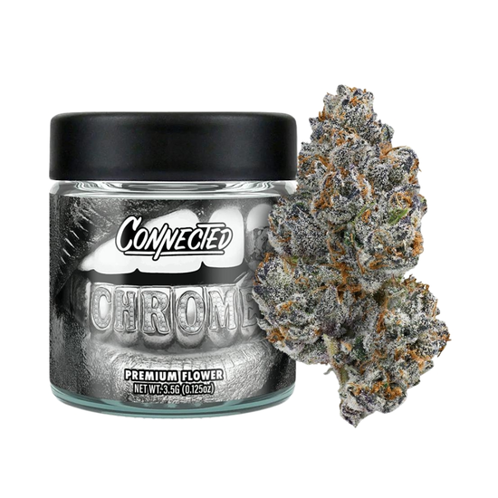 connected Chrome indica hybrid 1/8 for weed delivery