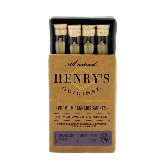Henry's Original - Granddaddy Purple - Pre-Roll Pack - Weed Delivery in Los Angeles