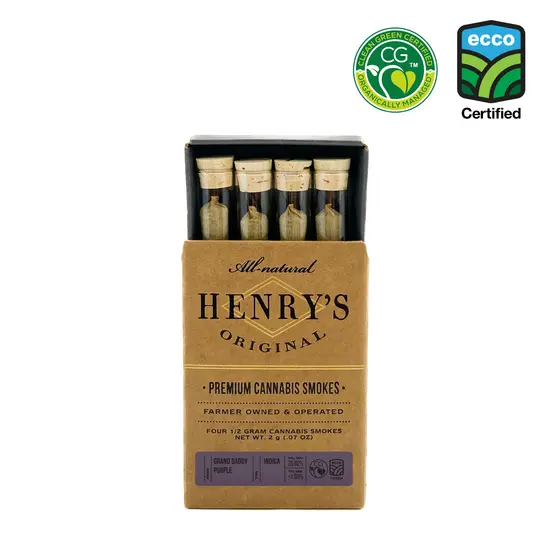 Henry's Original - Granddaddy Purple - Pre-Roll Pack - Weed Delivery in Los Angeles