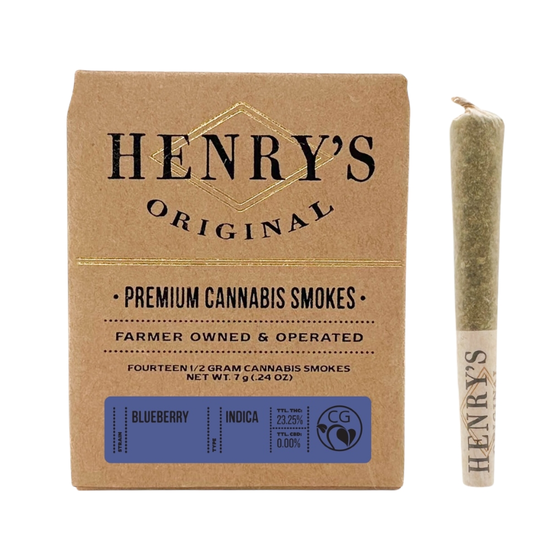 Henry's Original - Blueberry - Pre-Roll Pack - Weed Delivery in Los Angeles