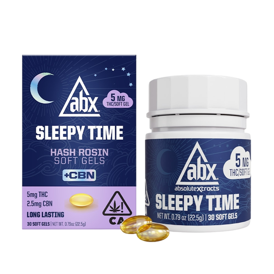 ABX - Sleepy Time - Soft Gels 5mg THC / 2.5mg CBN - 30 Count - weed delivery in los angeles