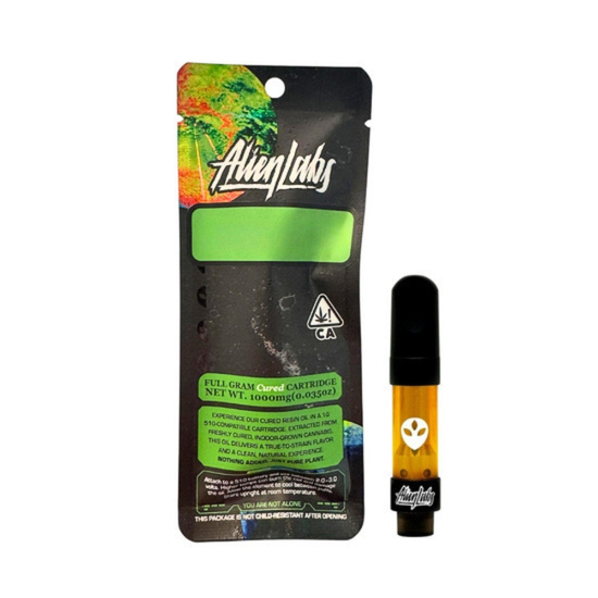 alien labs 1g cured resin vape cartridge delivery