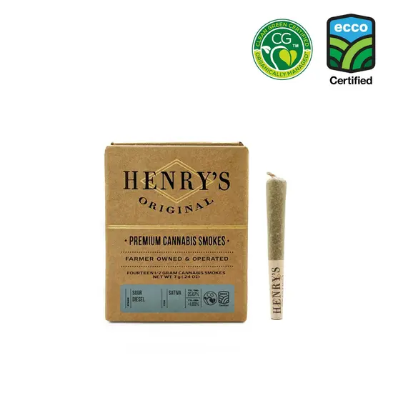 Henry's Original - Sour Diesel - Pre-Roll Pack - Weed Delivery in Los Angeles