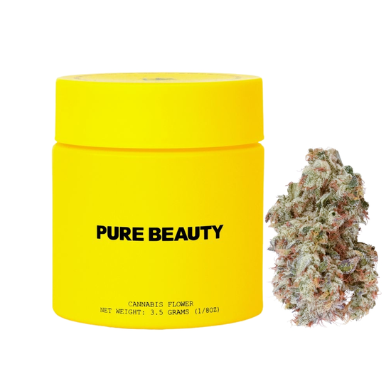 pure beauty sativa eighth for weed delivery in los angeles - mango mintality