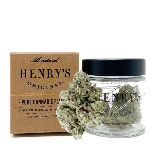 Henry's Original - Black Cherry Gelato - Craft Jar Flower - Weed Delivery in Los Angeles