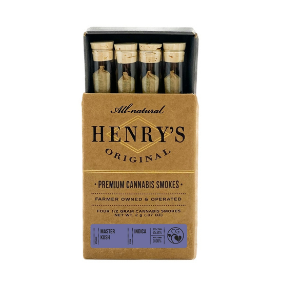 Henry's Original - Master Kush - Pre-Roll Pack - Weed Delivery in Los Angeles