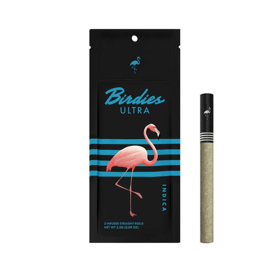 Birdies - Ultra - Indica Infused Pre-Rolls - 3 Pack - Weed Delivery in Los Angeles
