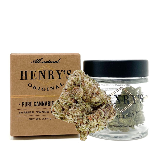 Henry's Original - Black Afghani - Craft Jar Flower - Weed Delivery in Los Angeles