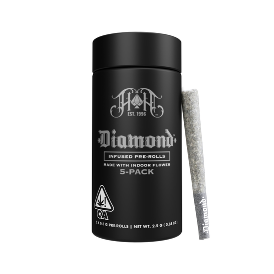 heavy hitters - diamond infused pre roll pack - mountain mist