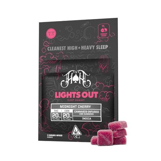 Heavy Hitters - Lights Out - Midnight Cherry - Gummies for Delivery in LA