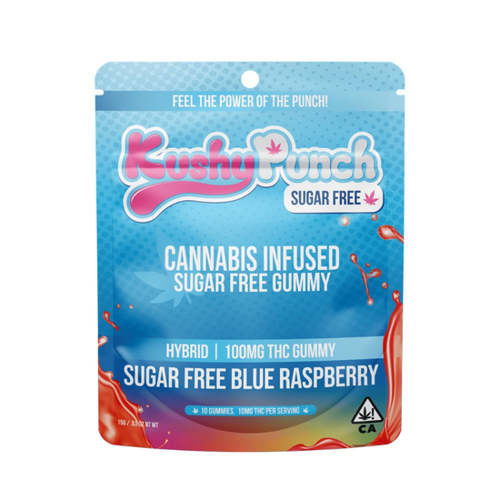 Kushy Punch - Sugar Free - Hybrid - Blue Raspberry