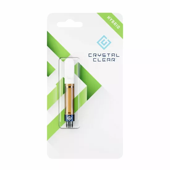 crystal clear - hybrid - thc vape cartridge