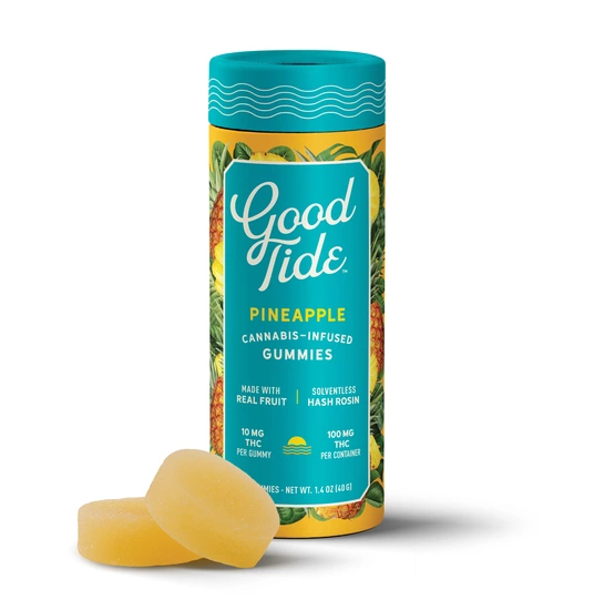 Good Times | Pineapple Sativa Gummies | 100mg THC | HERB
