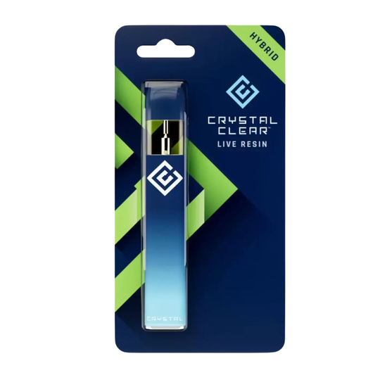 crystal clear - live resin - hybrid - disposable thc vape pen