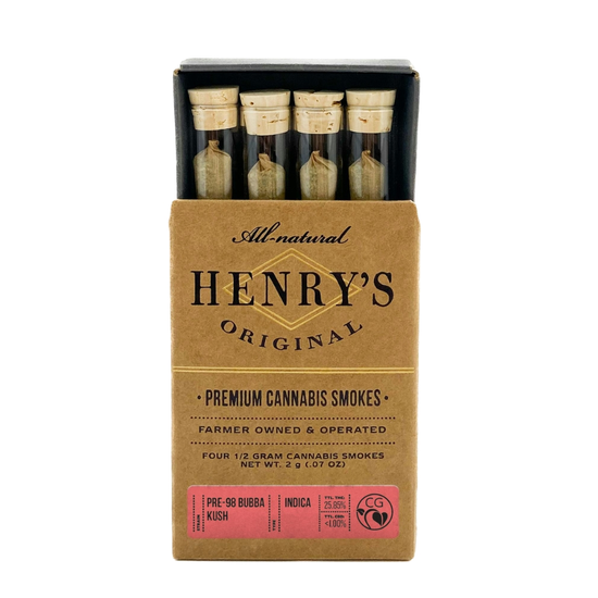 Henry's Original - Pre-98 Bubba Kush - Pre-Roll Pack - Weed Delivery in Los Angeles