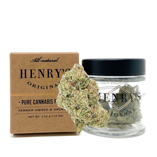 Henry's Original - Black Afghani - Craft Jar Flower - Weed Delivery in Los Angeles