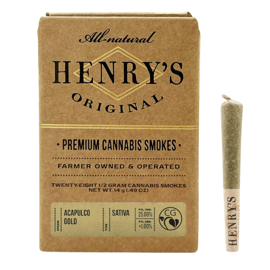 Henry's Original - Acapulco Gold - Pre-Roll Pack - Weed Delivery in Los Angeles