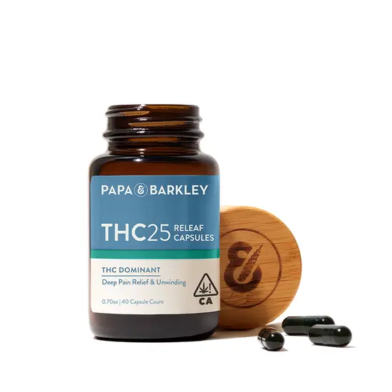 Papa & Barkley | THC25 Releaf Capsules | 40ct | HERB