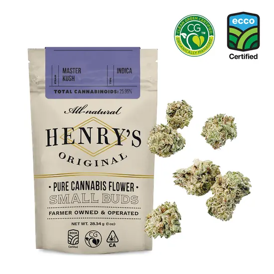 Henry's Original | Master Kush | Small Buds | 28g | HERB