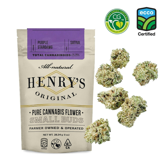 Henry's Original | Purple Stardawg | Small Buds | 28g | HERB