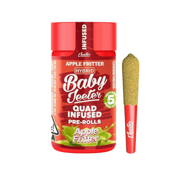 Jeeter | Apple Fritter | Baby Jeeter Infused 5pk | HERB