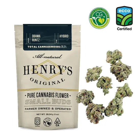 Henry's Original | Obama Runtz | Small Buds | 28g | HERB