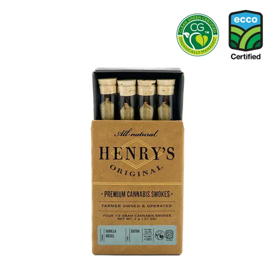 Henry's Original | Gorilla Diesel | Pre-Roll 4pk | HERB
